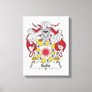 Solis Family Crest Canvas Afdruk