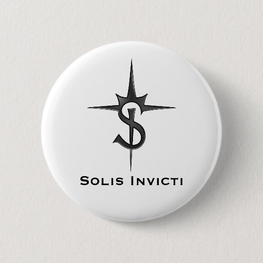 Solis Invicti Badge Ronde Button 5,7 Cm (Voorkant)