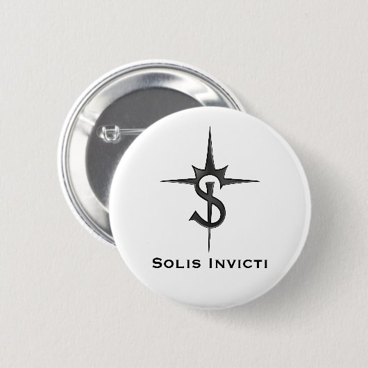 Solis Invicti Badge Ronde Button 5,7 Cm (Voorkant /achterkant)