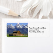 Solitaire Barn in Grand Tetons Etiket (Insitu)