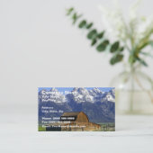 Solitaire Barn in Grand Tetons Visitekaartje (Staand voorkant)