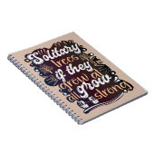 Solitaire bomen, als ze al groeien, worden sterk notitieboek (Rechterzijde)