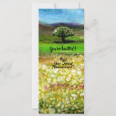 SOLITAIRE BOOM, GEEL VLAKTE ZOMERPARTYPROGRAMMA KAART (Achterkant)