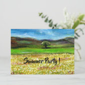 SOLITAIRE BOOM IN GEEL VELD SUMMER PARTIJ KAART (Staand voorkant)