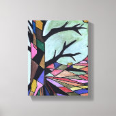 SOLITAIRE BOOM IN HET MAANLICHT CANVAS AFDRUK (Voorkant)