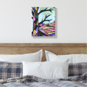 SOLITAIRE BOOM IN HET MAANLICHT CANVAS AFDRUK (Insitu (Slaapkamer))