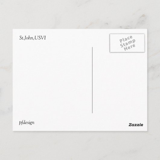 Solitaire boot briefkaart (Achterkant)