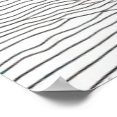 Solitaire elegantie: een minimalistische boom in l poster (Hoek)