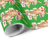 Solitaire Game Kaarten Cat Cadeaupapier (Rol Hoek)