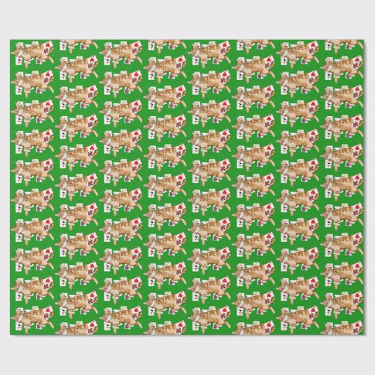 Solitaire Game Kaarten Cat Cadeaupapier (Vlak)