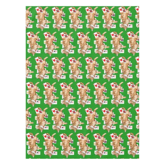 Solitaire Game Kaarten Cat Tafelkleed (Voorkant)