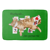 Solitaire Games Kaarten Cat Badmat (Voorkant)