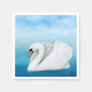 Solitaire Mute Swan Paper servetten