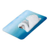 Solitaire Mute Swan Premium Magnet Magneet (Linkerzijde)