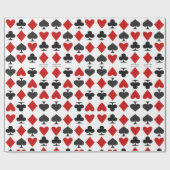 Solitaire-patroon cadeauverpakkings papier (Vlak)