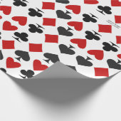 Solitaire-patroon cadeauverpakkings papier (Hoek)