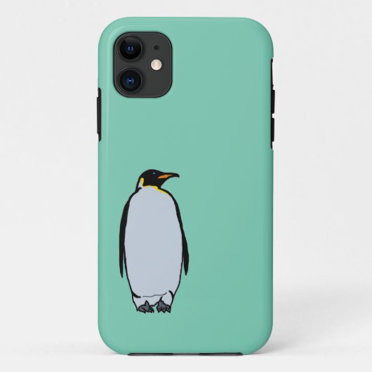 Solitaire Penguin iPhone 5 Hoesje (Achterkant)