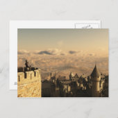 Solitaire Ridder die de Kantelen bewaken Briefkaart (Voorkant / Achterkant)