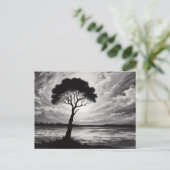 Solitaire Sentinel Testament aan Natuur Endurance Briefkaart (Staand voorkant)