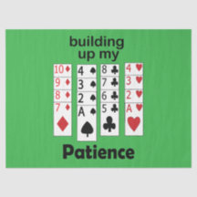 Solitaire Spel Mijn Geduld Opbouwen Grappige Quote