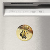Solitaire Stripy Angelfish Onderwater aangepaste t Magneet (Insitu (Vaatwasser))