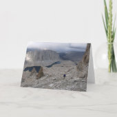 Solitaire wandelaar, blanco groet kaart (Voorkant)