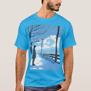 Solitaire winter - jaren 90 anime nostalgie t-shirt