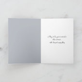 Solitaire zwaan in de mist sympathie kaart (Binnen)