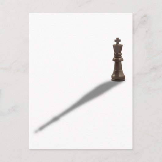 Solitary Black King Briefkaart (Voorkant)
