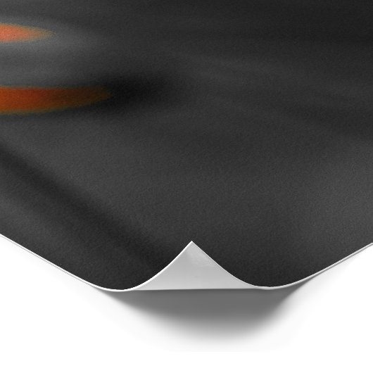 Solitary Bloom in Monochrome Poster (Hoek)