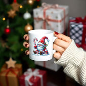 Solitary Christmas Gnome with Candy Koffiemok