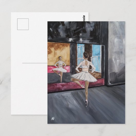 Solitary Grace Schilderij van Alfred Fox Briefkaart (Voorkant / Achterkant)