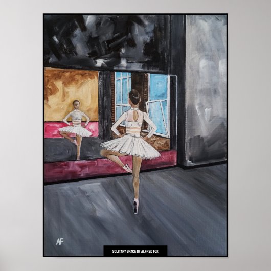 Solitary Grace Schilderij van Alfred Fox Poster (Voorkant)