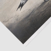 Solitary Seagull beroemd gemaakt door The Shore De Tissuepapier (Detail)