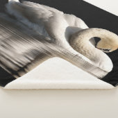 Solitary Swan Sherpa Deken (3/4)