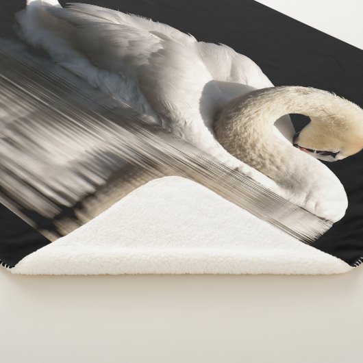 Solitary Swan Sherpa Deken (3/4)