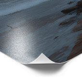 Solitary Walker Storm Cloud Gateway Foto Afdruk (Hoek)