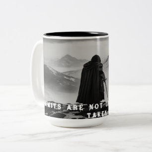 Solitary Warrior Mok - Black & White Fantasy
