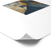 Solitude - a modern take on a Cubism Art Portrait Poster (Hoek)