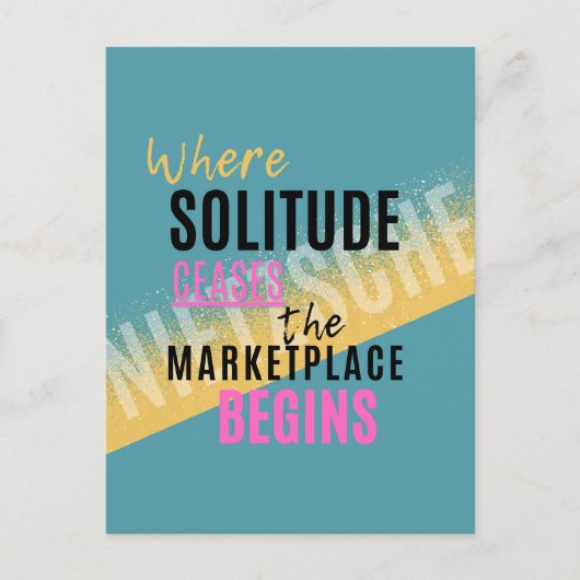 Solitude Introspection Introvert Nietzsche quote Briefkaart (Voorkant)