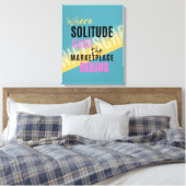 Solitude Introspection Introvert Nietzsche quote Canvas Afdruk (Insitu (Slaapkamer))