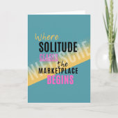 Solitude Introspection Introvert Nietzsche quote Kaart (Voorkant)