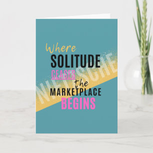 Solitude Introspection Introvert Nietzsche quote Kaart