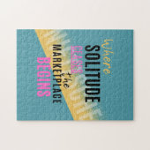 Solitude Introspection Introvert Nietzsche quote Legpuzzel (Horizontaal)