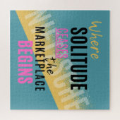 Solitude Introspection Introvert Nietzsche quote Legpuzzel (Horizontaal)