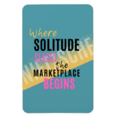 Solitude Introspection Introvert Nietzsche quote Magneet (Verticaal)