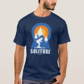 Solitude Mountain Ski Sunset Retro T-shirt (Voorkant)