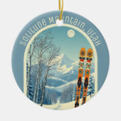 Solitude Mountain Utah skigebied souvenir Keramisch Ornament (Voorkant)