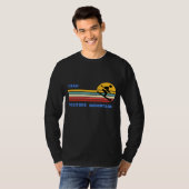 Solitude Mountain Utah Skiing Skier Ski Retro Sun T-shirt (Voorkant volledig)