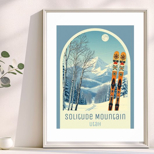 Solitude Mountain Utah skioord Poster